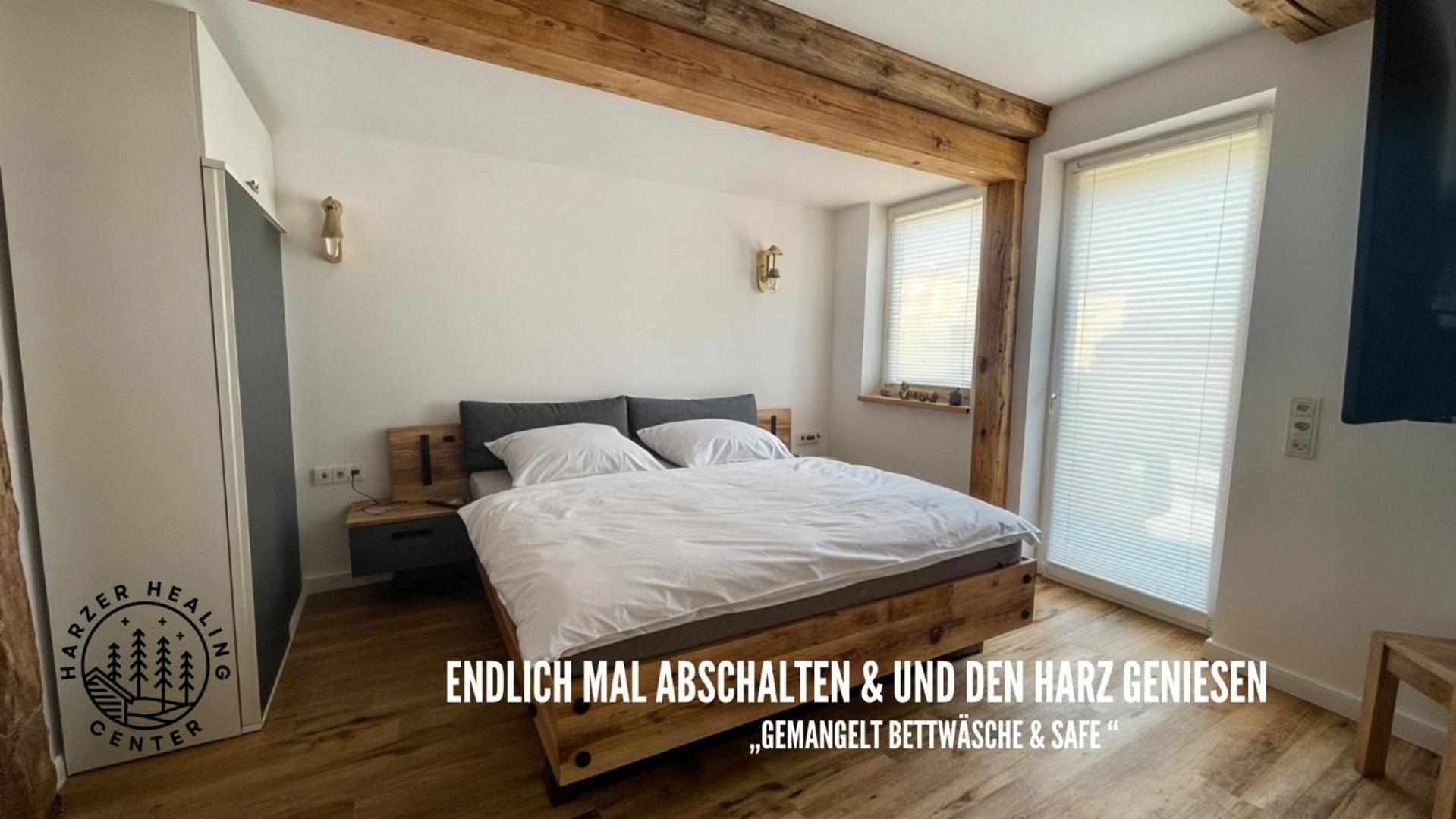 Harzer Healing Center 2024 Gemuetliche Landhauswohnung Mit Fussbodenheizung,Xxl Kochinsel,Xxl Regenduschen,Modern,Hochwertig,Persoenlich,Vollausgestattet Elbingerode  Zewnętrze zdjęcie
